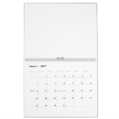 eine blaue und braune Blume mit roter Mitte Kalender (Mär 2027)