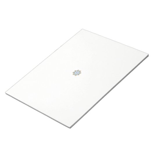 eine blaue und braune Blume mit roter Mitte Notizblock (angewinkelt)