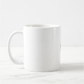 eine blaue und schwarze Blume Kaffeetasse (Links)