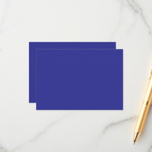 eine blaue Wand mit Uhr Begleitkarte (Vorderseite/Rückseite Beispiel)