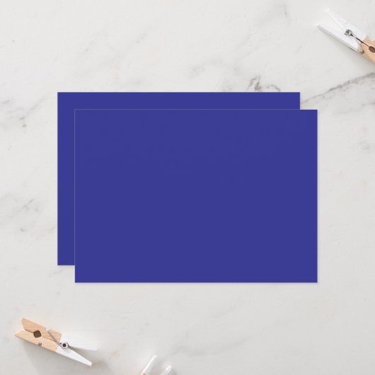 eine blaue Wand mit Uhr Einladung (Vorderseite/Rückseite Beispiel)