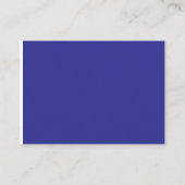 eine blaue Wand mit Uhr Platzkarte (Rückseite)