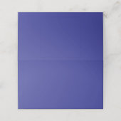 eine blaue Wand mit Uhr Platzkarte (Außenseite Aufgefaltet)