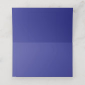 eine blaue Wand mit Uhr Platzkarte (Innenseite Aufgefaltet)