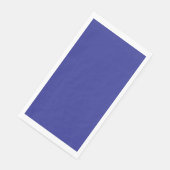 eine blaue Wand mit Uhr Serviette (Ecke)