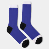 eine blaue Wand mit Uhr Socken (Rechts)