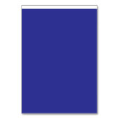 eine blaue Wand mit Uhr Tischnummer (Rückseite)