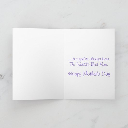 Eine blaue Zebra macht nie normale Welten zur best Karte (Innenseite)