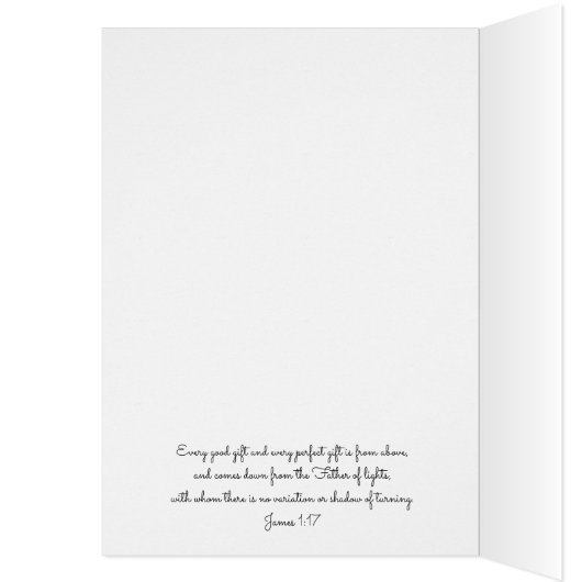 Eine Blessing Scripture Card James 1:17 (Innen (Links))