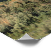 Eine Blockhütte und das Sawzahngebirge in Poster (Ecke)