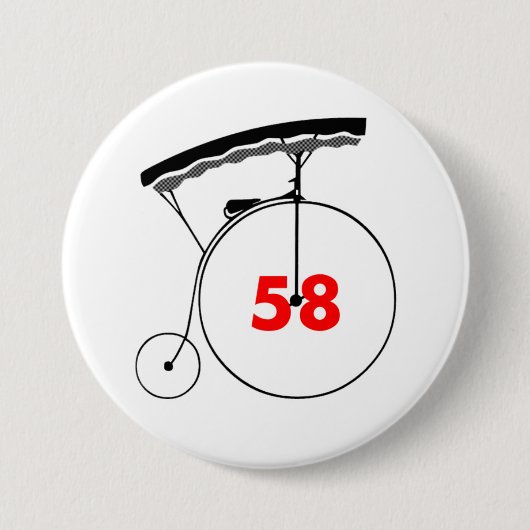 Eine bloße Nr. 58 Button (Vorderseite)