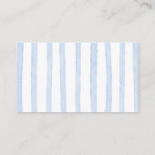 Eine Blue-Jean-Baby-Duschduschabwaschkarte Begleitkarte (Rückseite)