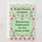 Eine blühende Feier für die Braut-zu-be! Einladung (Vorderseite)