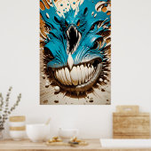 Eine blühende Urne Poster (Küche)