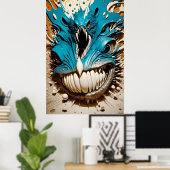 Eine blühende Urne Poster (Heimbüro)