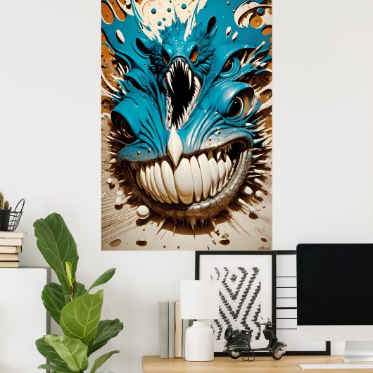 Eine blühende Urne Poster (Heimbüro)