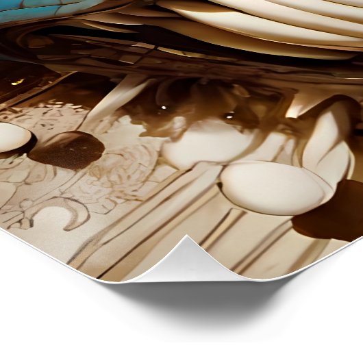 Eine blühende Urne Poster (Ecke)