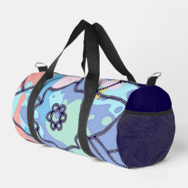 Eine Blume aus Farbflecken Duffle Bag