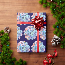 Eine Blume aus Farbflecken Geschenkpapier