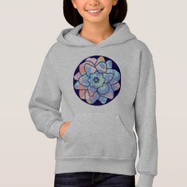 Eine Blume aus Farbflecken Hoodie