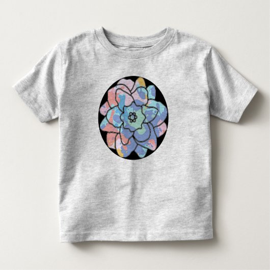 Eine Blume aus Farbflecken Kleinkind T-shirt (Vorderseite)