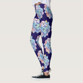 Eine Blume aus Farbflecken Leggings (Links)