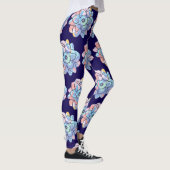 Eine Blume aus Farbflecken Leggings (Rechts)