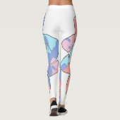 Eine Blume aus Farbflecken Leggings (Rückseite)