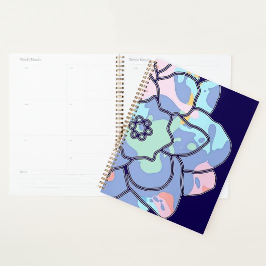 Eine Blume aus Farbflecken Planer (Anzeige)