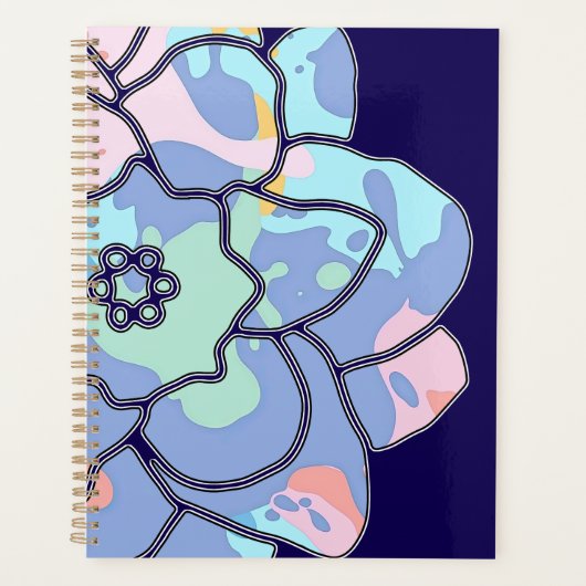 Eine Blume aus Farbflecken Planer (Vorderseite)