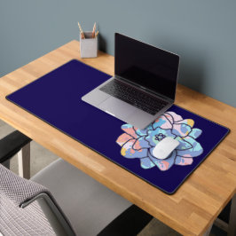 Eine Blume aus Farbflecken Schreibtischunterlage