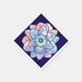 Eine Blume aus Farbflecken Serviette (Ecke)