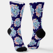 Eine Blume aus Farbflecken Socken (Gewinkelt)