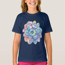 Eine Blume aus Farbflecken T-Shirt