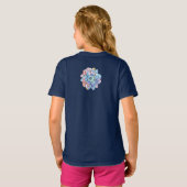 Eine Blume aus Farbflecken T-Shirt (Schwarz voll)