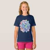 Eine Blume aus Farbflecken T-Shirt (Vorne ganz)