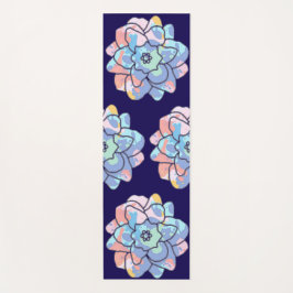 Eine Blume aus Farbflecken Yogamatte