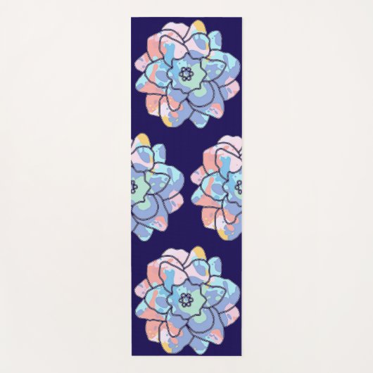 Eine Blume aus Farbflecken Yogamatte (Vorderseite)