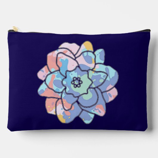 Eine Blume aus Farbflecken Zubehörtasche (Vorderseite)