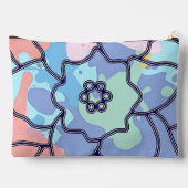 Eine Blume aus Farbflecken Zubehörtasche (Rückseite)