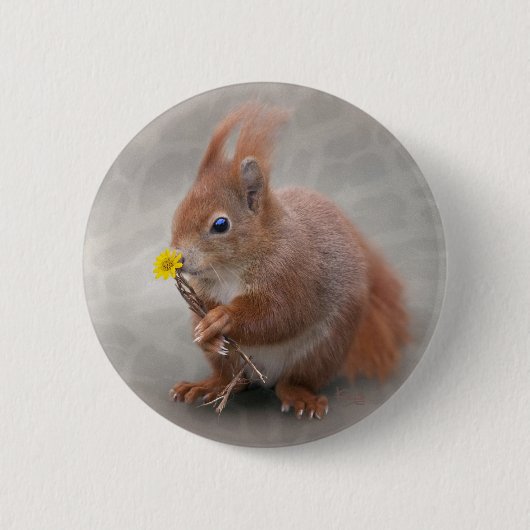 Eine Blume für Ihr Abzeichen Button (Vorderseite)