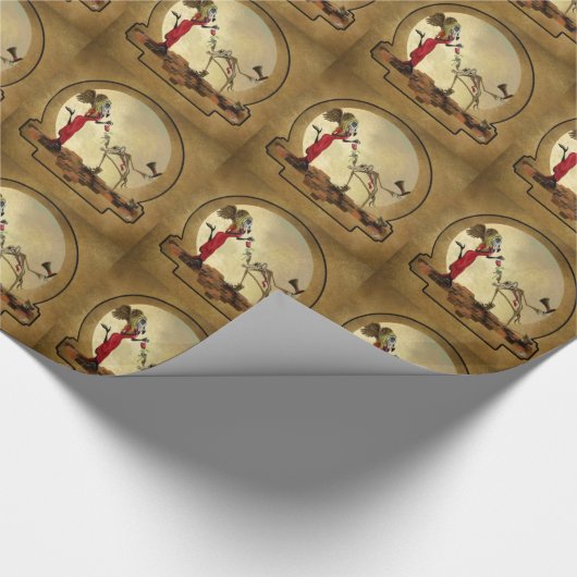 Eine Blume für M'lady Geschenkpapier (Ecke)