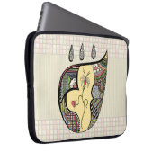 Eine Blume im Laptop-Sieb Laptopschutzhülle (Vorne Rechts)