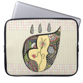 Eine Blume im Laptop-Sieb Laptopschutzhülle (Vorderseite)