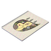 Eine Blume im Notebook Notizblock (Linke Seite)