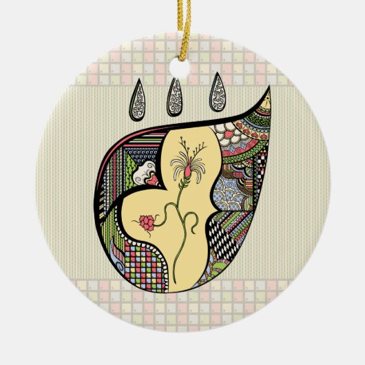 Eine Blume im Ornament (Vorne)