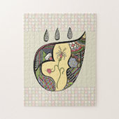 Eine Blume im Puzzle (Vertikal)