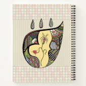 Eine Blume im SpiralNotebook Notizbuch (Rückseite)
