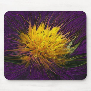 Eine Blume in der dunklen (lila) Mausunterlage Mousepad