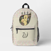 Eine Blume innerhalb Bedruckter Rucksack (Vorderseite)